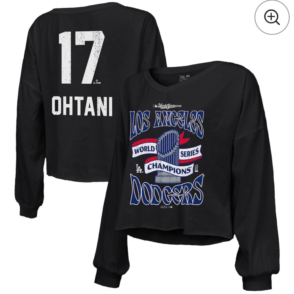 Black Los Angeles Dodgers World Series Long Sleeve Shirt